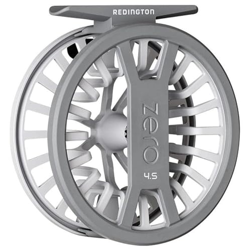 Redington Zero Fly Fishing Reel – Ultralight Trout Reel with Clicker Drag System, Large Arbor, Quick-Change Spool & Twin-Molded Handle – Durable Die-Cast Construction - color: Wolf Grey, size: 2/3