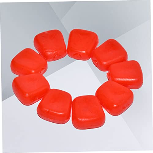 Totority 50Pcs Simulation Floating Fish Lures Artificial Corn Baits for Carp Fishing Reusable PVC Material Freshwater Saltwater Use Red