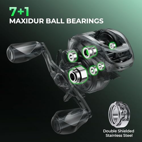 KastKing Zephyr Dual-Tip Fishing Rod and Reel Combo,Spinning & Baitcaster Combo,Dual Tips Section for Different Powers,IM6 Graphite 2-Piece Rod with Extra Tip,Sensitive & Powerful,Freshwater Fishing - style: Cast: 6'6"- Ml& M- Dual-tip Rod - Right Handed(