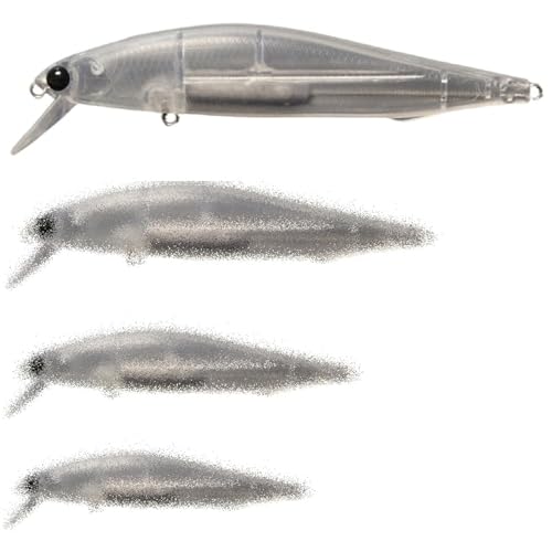 10 Blank Unpainted Minnow Crankbait Topwater Lipless Jerkbait Fishing Lures V5 - color: UPM234P10