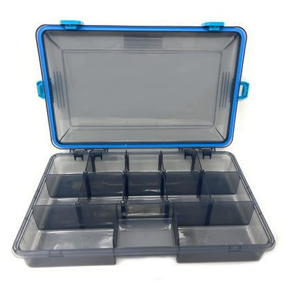 Reaction Tackle Standard Tackle Trays, Plastic Tackle Box Organizers with Four Secure Latches, Removable Dividers and Semi Transparent Lid for Fishing Storage - 3600 (2-Pack) - size: 3600 (2-Pack)