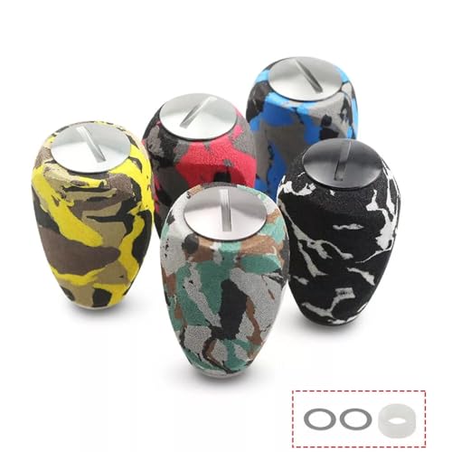 Compatible with Abu Garcia Shimano Daiwa EVA Camouflage Reel Handle Knob Spinning Baitcasting - color: Red