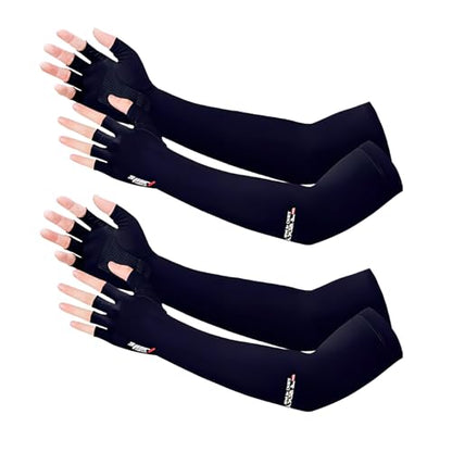 UV Protection Gloves - Non Slip Sunblock Gloves for Summer Outdoor Fishing & Driving - color: 2pairs Blue