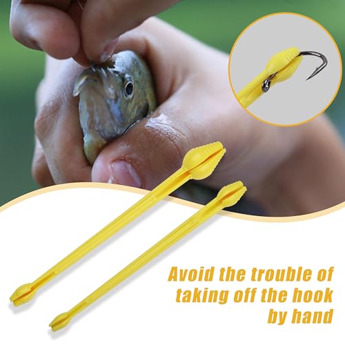 Plastic Fishing Hook Disgorger Snelled Fish Hook Remover Tool Portable Unhook Tool Fish Extractor Detacher Dehooker Fishing Gear Accessories - size: LARGE-5PCS