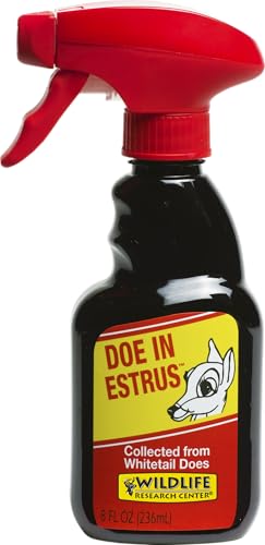 Wildlife Research Center Doe in Estrus, Powerful Sexual Attractor for Whitetail Bucks, Doe Urine Scent Lure with Estrus Secretions – 4 FL OZ - color: 8 FL OZ