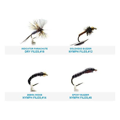 YZD Best Selection Flies Box - color: 60pcs Deluxe Box