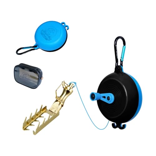 Fishing Lures Device Hard Baits Equipment with 30M Line Fishing Baits Retrievers Savers Accessories Tackle Recovery Tool - color: blue black