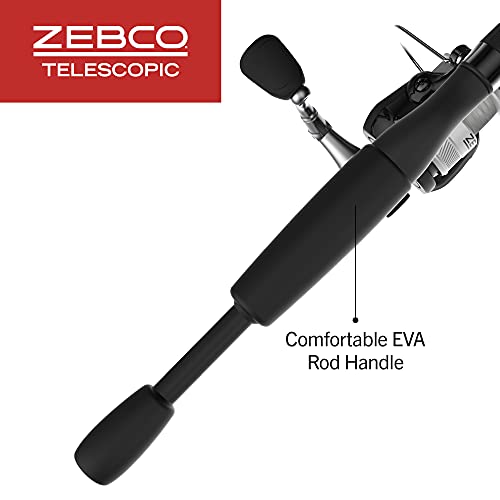 Zebco 33 Spinning Reel and Telescopic Fishing Rod Combo - style: 6 Foot - Spinning