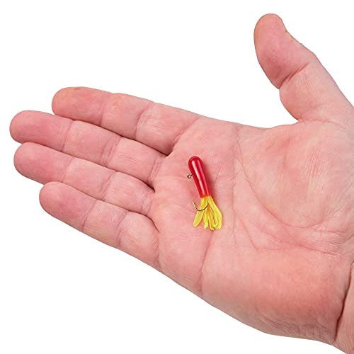 Berkley PowerBait Pre-Rigged Atomic Tubes Fishing Soft Bait - color: Red Chartreuse, size: 1/32 oz