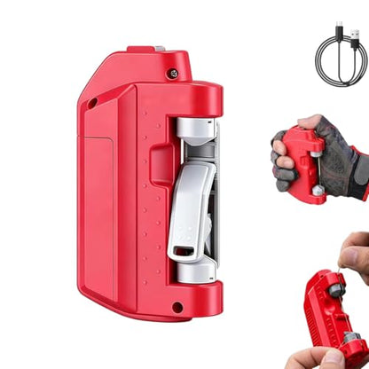 Electric Knot Assist -Automatic Electric Fishing Knot Assist Machine | Quickly ties GT & FG knots, portable line tying device, professional fishing gear for river, reservoir, lake and coastline - color: Red-1pcs