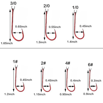 10pcs Fishing Wire Leader Hook Rigs Baitholder Fishing Hook Nylon Coated Fishing Wire Leader with Swivel 3/0 2/0 1/0 1# 2# 4# 6# - size: 1/0-10pcs, style: 8.9inch