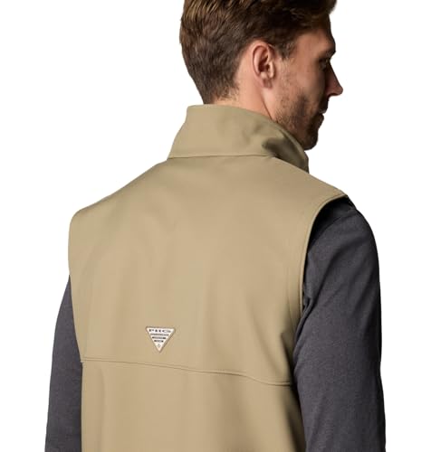 Columbia mens Phg Ascender II Softshell Vest - color: Flax/Timberwoods Camo, size: Medium