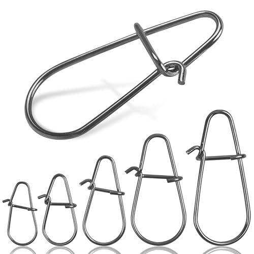 Crankbait Snaps Fishing Snap Clips,150pcs Duolock Fishing Snaps Quick Change Fishing Power Clips Fast Snaps Speed Clips for Fishing Lures Freshwater Saltwater Lure Snap Connector Tackle - size: 3#-150pcs