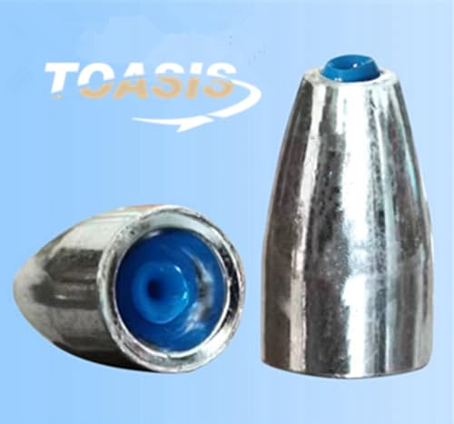 TOASIS Fishing Steel Weights Rubber-core Tube Sinkers - style: 5g/0.17_oz-25pcs