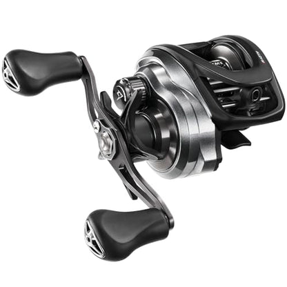Piscifun Alloy M2 Baitcaster Reel, 7.6:1 Low Profile Baitcasting Reel with Mag-Bowl™ Brake, Aluminum Frame, AirBlade™ Side Cover, 6.3oz Lightweight Body, 18LB Drag, 10+1 Sealed Bearings - style: Right Hand Retrieve