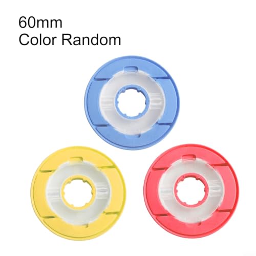 Silicone Fishing Rig Winders Line Leader Storage Holder Spool Organizer Tackle Box For Terminal Tackle Gear(60mm) - size: 60mm