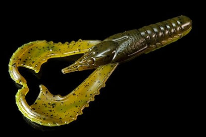 Lunker City Fishing Karate Craw 3" or 4" Soft Plastic Crawfish Bass Lure Open Claws Bait, 7 Per Bag, Made in The USA - color: #282 Big Fish, size: 4"