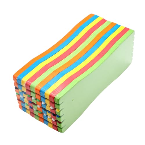SAMSFX Fishing Leader Line Holder Foam Board Snelled Hook Keeper with Retaining Pins Accessories Pack of 10 - color: 18 x 6.5cm(10PCS), Pins Included
