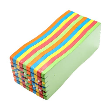 SAMSFX Fishing Leader Line Holder Foam Board Snelled Hook Keeper with Retaining Pins Accessories Pack of 10 - color: 18 x 6.5cm(10PCS), Pins Included