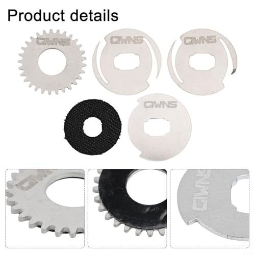 Fishing Reel Drag Washer Kit with Clicker and Sprocket for SLX Baitcasting Reels, Carbon Fiber Brake Pads and Metal Repair Parts Set for Smooth Drag System