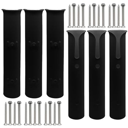Litoexpe Fishing Rod Holder Bracket Wall Mounted - size: Black