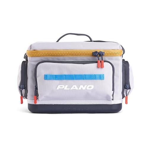 Plano Weekend 3600 Tackle Bag, Cutting-Edge Fishing Tackle Bag, Molded Waterproof Base, Spacious Storage, Die Cut Tool Sleeves, Daisy Chain Attachment Points - color: Wave, style: 3600 Tackle Case