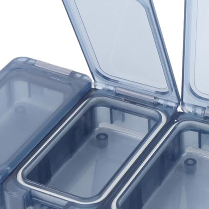 Alomejor Small Tackle Box, Luminous Fishing Tackle Organizer with Transparent Window and Safety Locks for Kayak Bank Fishing (PP Material) - color: Transparent Blue