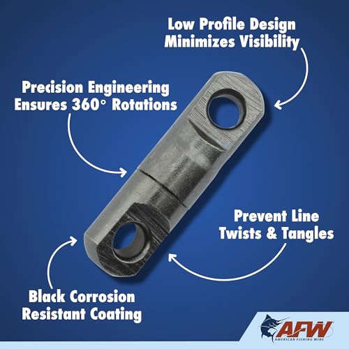 Heavy-Duty Strength – Built for Extreme Conditions, These Brass swivels Offer Superior Durability and high Break Strengths up to 1,100 lbs, Ideal for Big Game Fishing and Tough Applications - size: 4 pc, #7, 950 lbt test