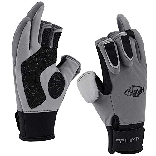 Palmyth Flexible Fishing Gloves Warm for Men and Women Cold Weather Insulated Water Repellent Great for Ice Fishing Fly Fishing Photography Motorcycling Running Shooting Hiking