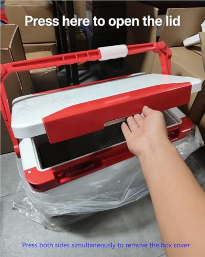 38QT Multifunctional Fishing Cooler Box with Retractable Legs, Insulated Ice Chest for Fishing Camping Outdoor