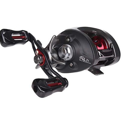 Diwa Baitcasting Fishing Reels Saltwater Freshwater Spincasting Reels Carbon Fiber Drag 18 LBS 12 + 1 Shielded Stainless Steel Ball Bearings Baitcasters Spool Sport Baitcast Reel - style: Right