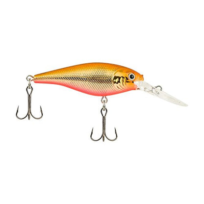 Berkley Flicker Shad Fishing Lure, Copper Head, 5/16 oz, 2 3/4in | 7cm Crankbaits, Size, Profile and Dive Depth Imitates Real Shad, Equipped with Fusion19 Hook - color: Copper Head, size: 2 3/4in - 5/16 oz