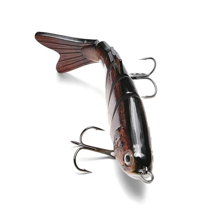 Large Multi Jointed Fishing Lures Bait,Big Giant Fishing Bass Lures,Crankbaits Swimbaits with Treble Hook - color: A8-7.87",4oz