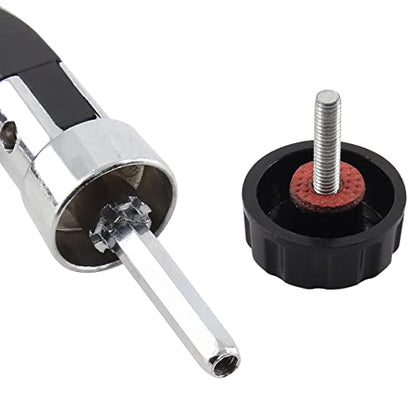 Jiozermi Fishing Reel Power Handle, Small Size, 2 Pcs | Rotary Knob, Stainless Steel, Spinning Reel Handle, Replacement Grip Parts