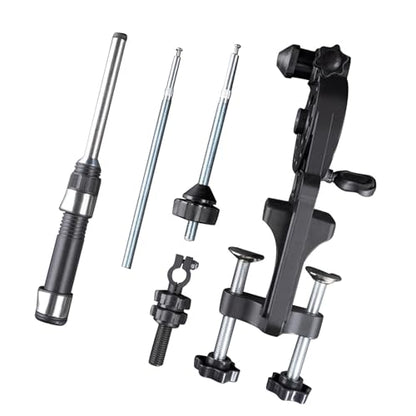 Fishing Line Spooler Tool Adjustable for Baitcasting Reels Ergonomic Spooling Machine Accessory for Adults Men - color: with Line Pole