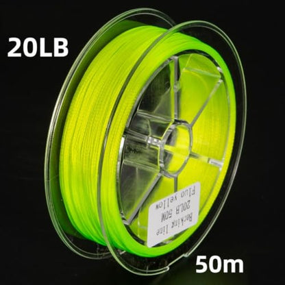 8-Strand for Braided Fly Line Backing 50M Dacron Fishing Leader with Loop 20lb 30lb Low Friction - size: H