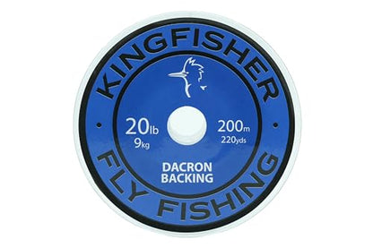 Kingfisher Fly Fishing Dacron Braided Fly Line Backing for Fly Fishing Trout Fishing 20LB/30LB - color: White, size: 20lb - 218 Yards/ 200 Meter
