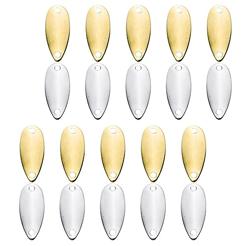 20Pcs Metal Fishing Lure Sinking Baits for Freshwater Saltwater Fishing Bright Color Design for Bass Trout Pan Fish Durable Reusable Fishing Tools