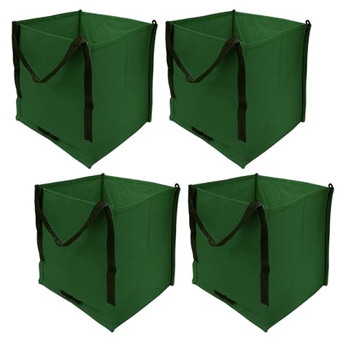 DURASACK Heavy Duty Storage Tote Bag 22-Gallon, Green, Pack of 4 | Rugged Woven Polypropylene Moving Bag, Reusable Self-Standing Design, Holds up to 500 Pounds - color: Green, size: Pack of 4