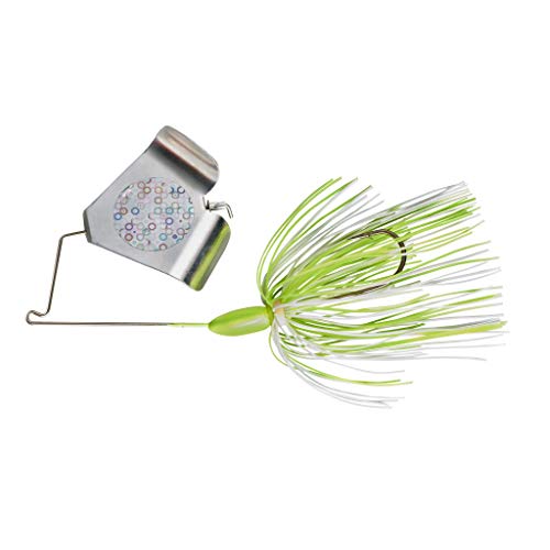 War Eagle Buzzbait Tournament-Preferred Fishing Lure with Unique Keeled Head and Hand-Tied Skirt - color: Hot White Chartreuse, size: 1/2 oz