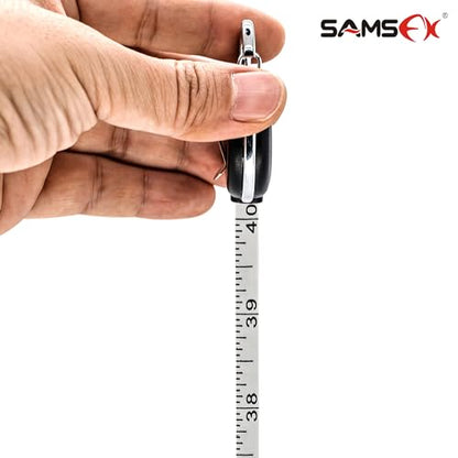 SAMSFX Tape Measure Retractor Fly Fishing Zinger Retractors Carabiner Style Clip on Back Tether Tools Badge Holder (2PCS in Pack)