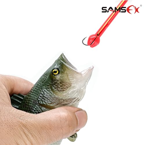 SAMSFX Fishing Treble Hook Remover Plastic Fishing Hook Disgorger 2 Different Sizes in Pack