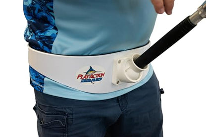 PlayAction B100 Snap-On Fishing Fighting Rod Belt - size: Medium (36" to 43" hip size)