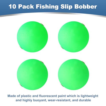 PATIKIL Fishing Bobbers Floats, Fishing Rig Float Round Slip Responsive Pompano Floats Buoy Rig Stoppers for Surf Fishing - size: 1.2 Inch
