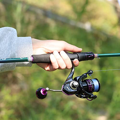 Sougayilang Fishing Rod and Reel Combo, Medium Fishing Pole with Baitcasting Reel Combo, 2-Piece Fishing Combo - color: B: Spinning Rod and Reel Combo, size: 7' Medium