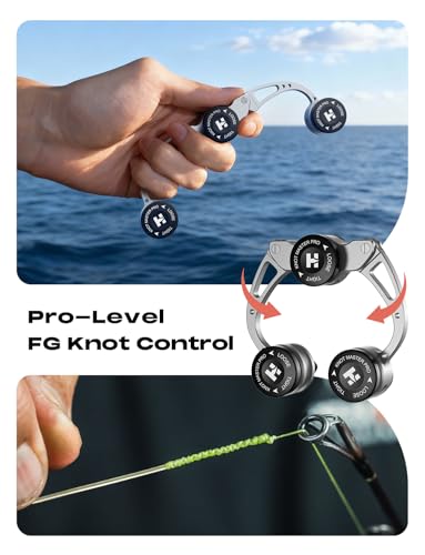 HOOK-EZE FG Knot Tying Tool and PR Knot Tying Tool Combo, Fishing Knot Tying Toool for Braid to Leader, Offshore Saltwater and Freshwater Gear
