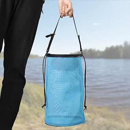 Fishing Bait Mesh Bag - Live Bait Storage Cage, Textilene Mesh Fishing Net - size: 3.8 Gallon