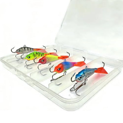 Ice Fishing Jigs Balancer Winter Fishing Lures Jigging Lures Head for Walleye Bluegill Pike Perch Ice Fishing Kits - color: 63MM 15G