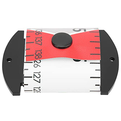 Fish Measuring Ruler, 138cm x 5cm Foldable Fish Measuring Tape with Accurate Calibration, Easy to Clean PVC Material, for Fishing Measurement Tool (Red) - color: Red
