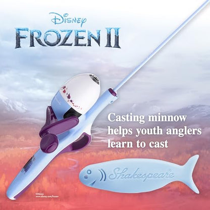 Shakespeare Youth Fishing Reel and Rod Combo - color: Disney Frozen II Beginner